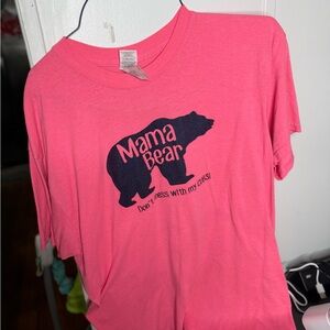 Gildan Pink Mama Bear T-Shirt